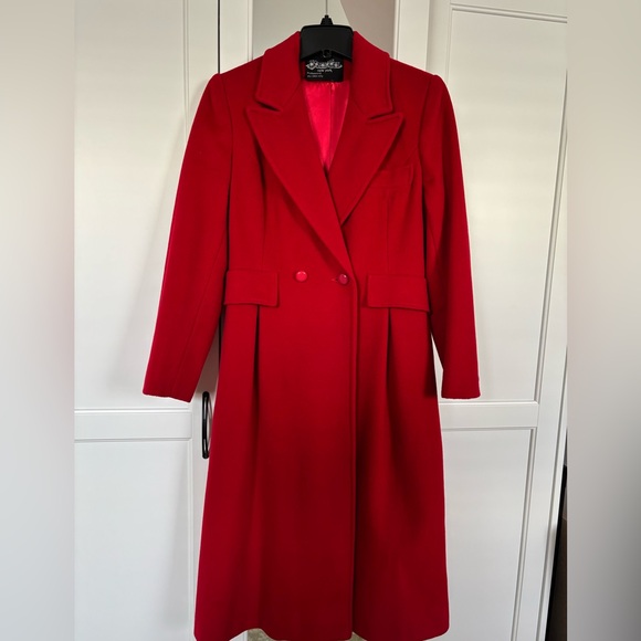Domino NY Jackets & Blazers - Elegant Vintage Red Women's Coat Petite Small 100% wool